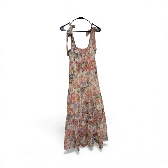 Zimmermann‎ Cira Floral Tiered Midi Dress Size 1/ US 6 - Picture 2 of 8